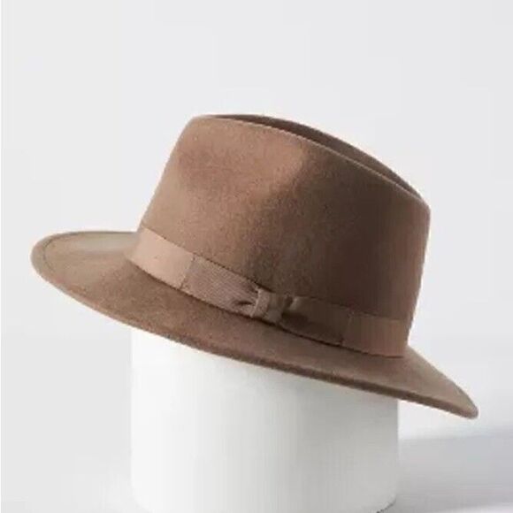 Anthropologie San Diego Hat Co. Bow Fedora New Wool - Picture 3 of 6